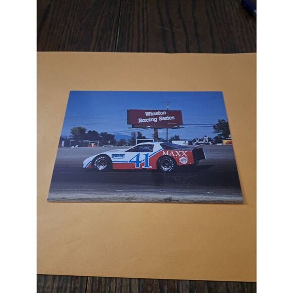 Vintage 1990 NASCAR Sheri Bown Driver Card #41 Speedcraft Auto Max 5x7 Camaro - Picture 1 of 2